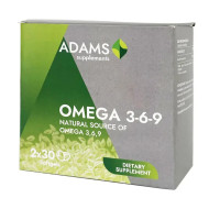 Pachet Omega 3-6-9 Ulei din Seminte de In 30cps Adams 1+1 GRATIS