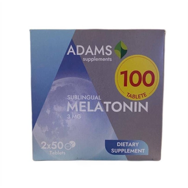 Pachet Melatonina Sublinguala 3mg 50 tablete 1+1 GRATIS