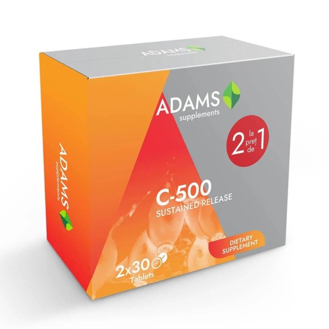 Pachet Vitamina C-500 cu Macese 30 tab  1+1