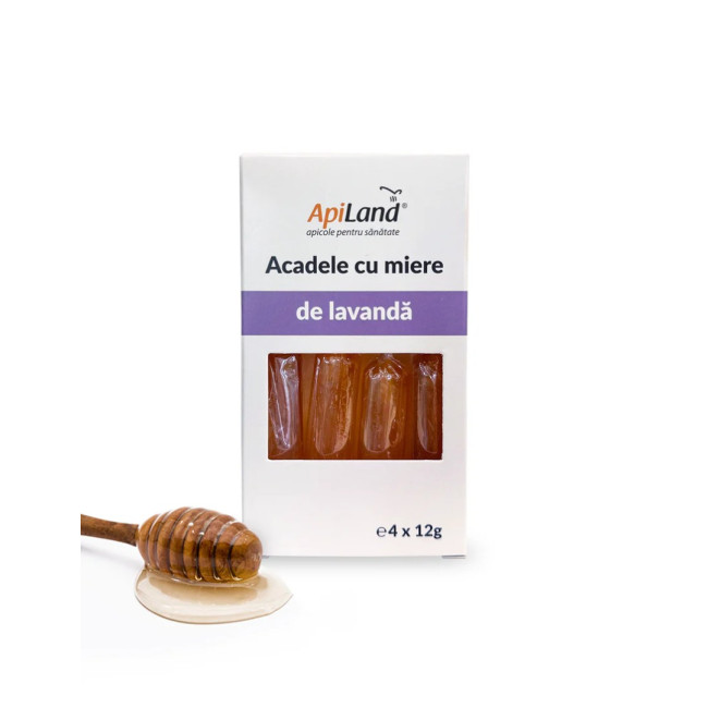 Acadele cu miere de lavandă - 4 x 12g Acadele cu miere de lavandă - 4 x 12g