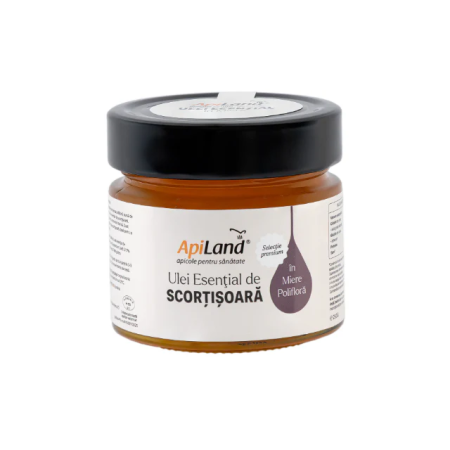 Miere polifloră cu ulei esențial de scorțișoară 250g Apiland