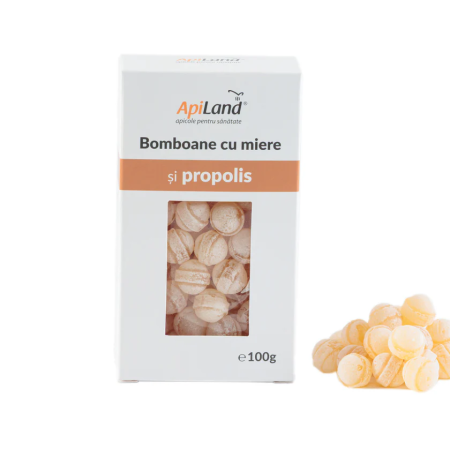 Bomboane cu miere și propolis 100g Apiland 