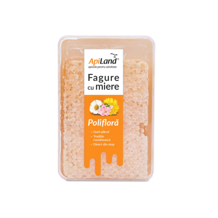 Faguri cu miere poliflora 200g Apiland 