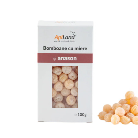 Bomboane cu miere și anason 100g Apiland