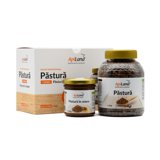 Pachet păstură 500g + păstură în miere 200g Cadou