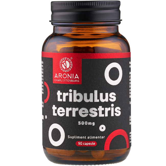 Tribulus Terrestris 500 mg — 90 capsule cu 90% saponine pentru vitalitate, libidou și performanță fizică