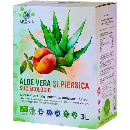 Suc de Aloe Vera și Piersică 3L (RO-ECO-029)