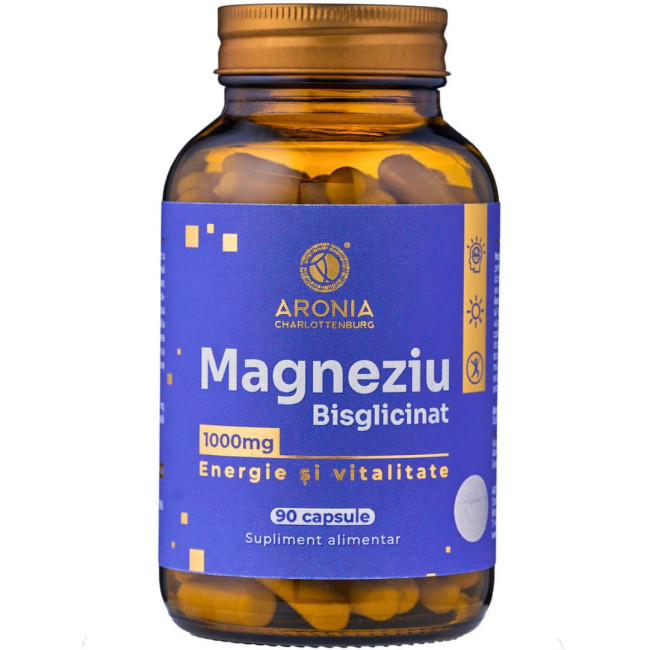 Magneziu Bisglicinat la 1000 mg — 90 capsule pentru susținerea energiei, vitalității și echilibrului interior