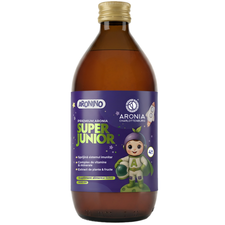 Premium Aronia Super Junior 500ml — formulă avansată pentru creșterea și dezvoltarea sănătoasă a juniorilor
