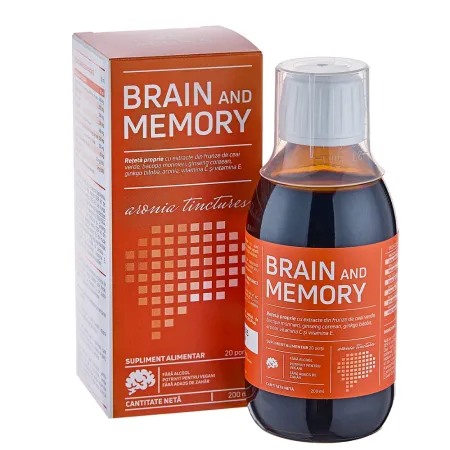 Brain and Memory 200ml — o formulă unică din 6 plante și superfructe pentru o minte ascuțită și o memorie excelentă Brain and Memory 200ml — o formulă unică din 6 plante și superfructe pentru o minte ascuțită și o memorie excelentă