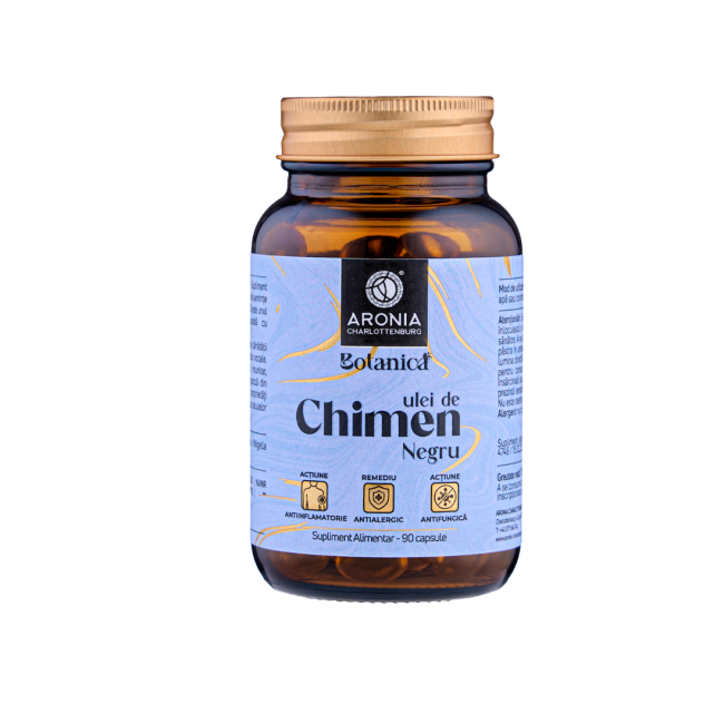 Ulei de Chimen Negru (Negrilica) Premium Vegan — 90 capsule, cu proprietăți antioxidante, antiinflamatoare și antimicrobiene
