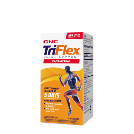 GNC TriFlex™ Fast-Acting, ApresFlex® Studiat Clinic , Formula Premium Pentru Sanatatea Articulatiilor, 120 tb GNC TriFlex™ Fast-Acting, ApresFlex® Studiat Clinic , Formula Premium Pentru Sanatatea Articulatiilor, 120 tb