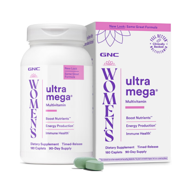 GNC Women's Multivitamine Ultra Mega, Multivitamine pentru Femei, 180 tb