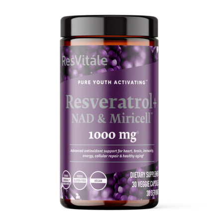 ResVitale™ Resveratrol + NAD & Miricell™ cu Spermidina – Suport Anti-Aging, Energie si Longevitate, 30 cps ResVitale™ Resveratrol + NAD & Miricell™ cu Spermidina – Suport Anti-Aging, Energie si Longevitate, 30 cps