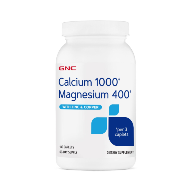 Gnc Calciu 1000 Mg Magneziu 400 Mg, 180 Tb