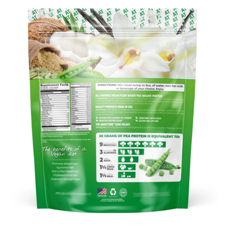 Abouttime Vegan Protein Proteina Vegana Cu Aroma Naturala De Vanilie, 908 G Abouttime Vegan Protein Proteina Vegana Cu Aroma Naturala De Vanilie, 908 G