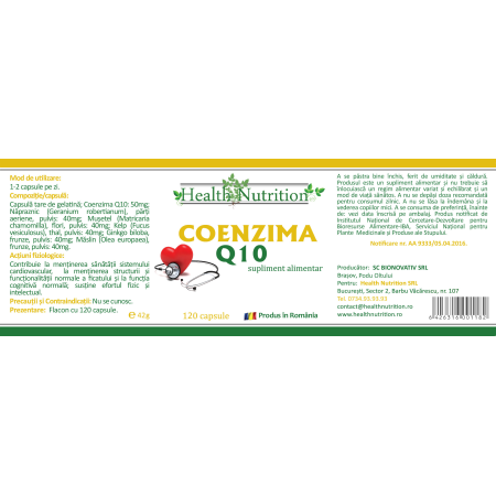 COENZIMA Q10 120 cps Health Nutrition