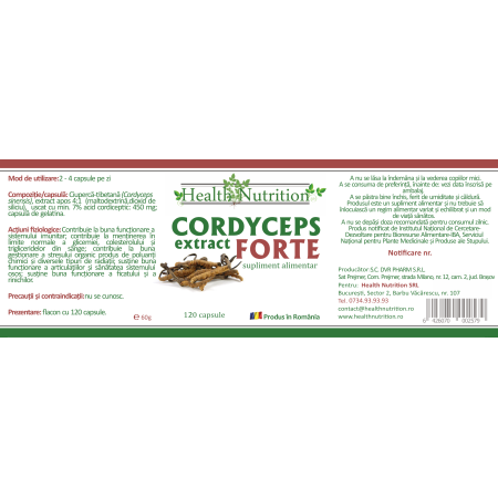 CORDYCEPS EXTRACT FORTE 120 cps Health Nutrition