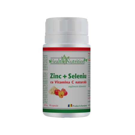 Zinc cu Seleniu si Vit C 90 cps Health Nutrition