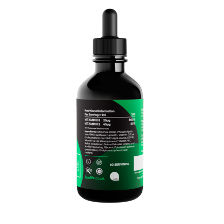 LVD1 - Vitamina D3 si K2 lipozomala 60ml Lipolife