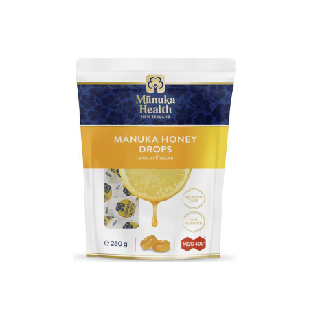 Bomboane cu Miere de Manuka MGO™ 400+ si Lamaie 250g 