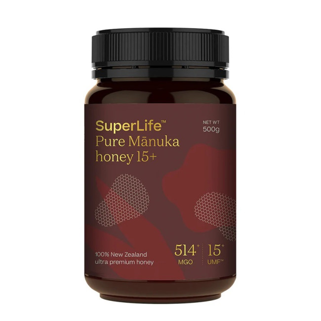 Miere de Manuka SuperLife UMF 15+ | MGO 514+ - 500g Miere de Manuka SuperLife UMF 15+ | MGO 514+ - 500g