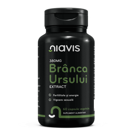 Branca Ursului Extract 380mg 60cps Branca Ursului Extract 380mg 60cps