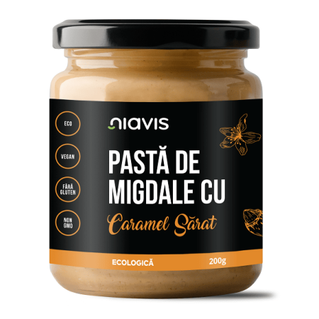 Pasta de Migdale cu Caramel Sarat Ecologica/BIO 200g Pasta de Migdale cu Caramel Sarat Ecologica/BIO 200g