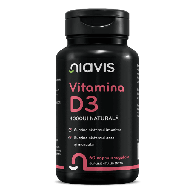 Vitamina D3 4000ui Naturala 60 cps