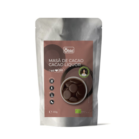 Masa de cacao bio 250g Obio Masa de cacao bio 250g Obio