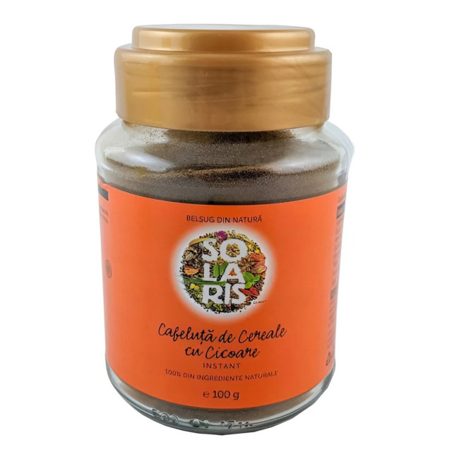 Cafeluta de cereale si cicoare, 100g, Solaris Cafeluta de cereale si cicoare, 100g, Solaris