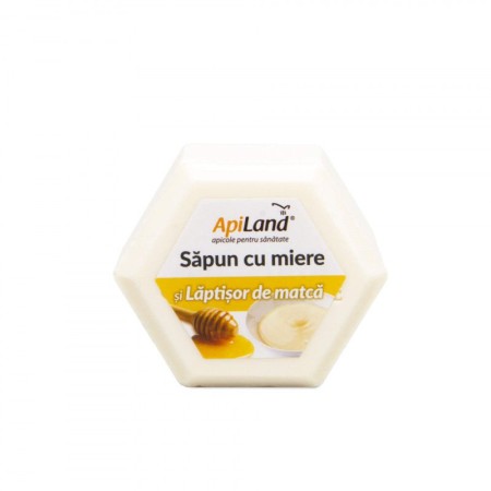 Apiland Săpun cu miere și lăptișor de matcă 100g  Apiland Săpun cu miere și lăptișor de matcă 100g