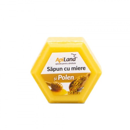 Apiland Săpun cu miere și polen 100g  Apiland Săpun cu miere și polen 100g