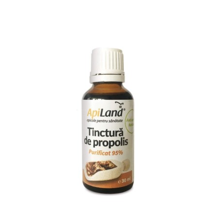 Apiland Tinctură de propolis purificat (95%) 30ml Apiland Tinctură de propolis purificat (95%) 30ml