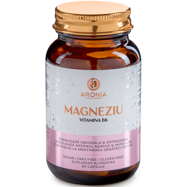 Magneziu 375mg cu Vitamina B6 - 60 capsule Magneziu 375mg cu Vitamina B6 - 60 capsule