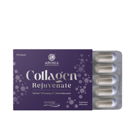 Collagen Rejuvenate cu VERISOL®, Acid Hialuronic și PureWay-C® — 30 capsule cu beneficii pentru piele, păr și unghii