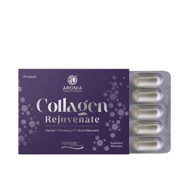 Collagen Rejuvenate cu VERISOL®, Acid Hialuronic și PureWay-C® — 30 capsule cu beneficii pentru piele, păr și unghii