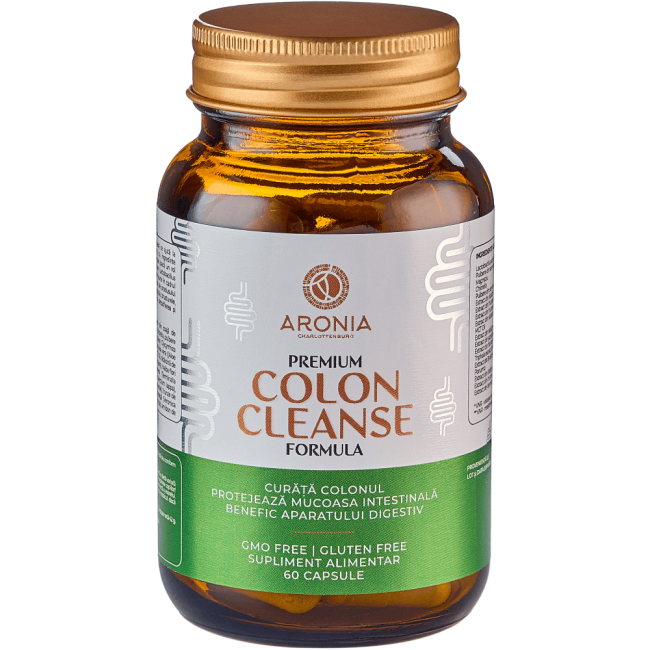 Premium Colon Cleanse Formula: 60 capsule care protejează colonul și mucoasa intestinală Premium Colon Cleanse Formula: 60 capsule care protejează colonul și mucoasa intestinală