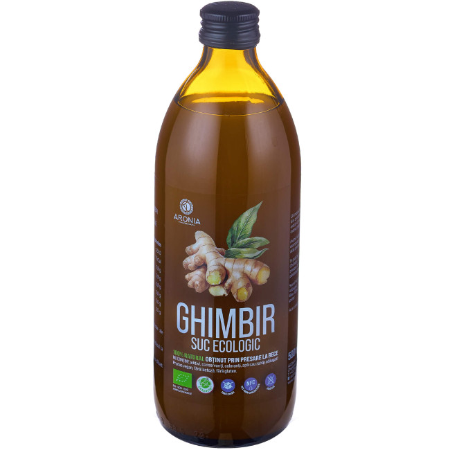 Suc de Ghimbir 100% Natural și Ecologic - 500ml Suc de Ghimbir 100% Natural și Ecologic - 500ml