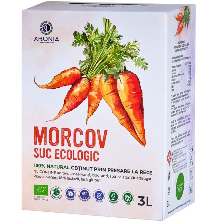 Suc de Morcovi 100% Natural și Ecologic la 3L (RO-ECO-029) Suc de Morcovi 100% Natural și Ecologic la 3L (RO-ECO-029)