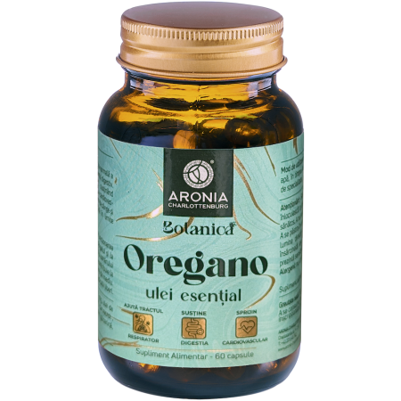 Ulei Esențial de Oregano sălbatic— 60 de capsule cu beneficii pentru tractul respirator, digestie și sistemul cardiovascular | Botanica Ulei Esențial de Oregano sălbatic— 60 de capsule cu beneficii pentru tractul respirator, digestie și sistemul cardiovascular | Botanica