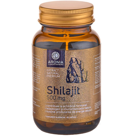 Shilajit la 500mg — 60 capsule cu pulbere de Shilajit, o substanță minune extrasă din munții Himalaya Shilajit la 500mg — 60 capsule cu pulbere de Shilajit, o substanță minune extrasă din munții Himalaya