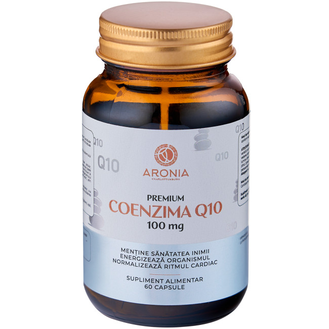 Premium Coenzima Q10 100mg — 60 capsule cu beneficii remarcabile pentru inimă, energie și creier