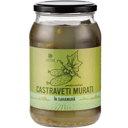 Castraveți Murați în Saramură 100% naturali și ecologici la 820g Castraveți Murați în Saramură 100% naturali și ecologici la 820g