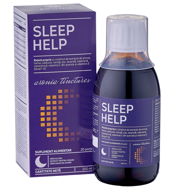 Sleep Help 200ml — o formulă unică din plante și superfructe care susține somnul natural și relaxarea profundă Sleep Help 200ml — o formulă unică din plante și superfructe care susține somnul natural și relaxarea profundă
