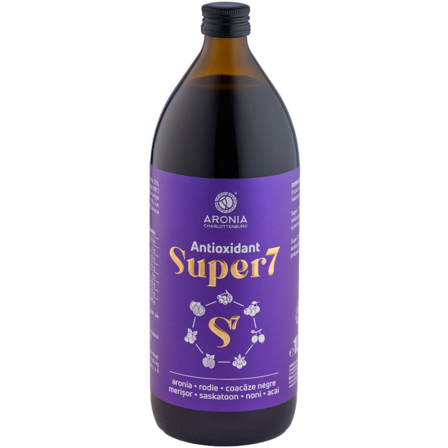 Super 7 Antioxidant — suc 100% natural și ecologic din 7 superfructe cu puternice proprietăți antioxidante Super 7 Antioxidant — suc 100% natural și ecologic din 7 superfructe cu puternice proprietăți antioxidante