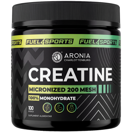 Creatină Micronizată 200 Mesh, 100% Monohidrată – 100 de porții pentru forță, masă musculară și rezistență la efort
