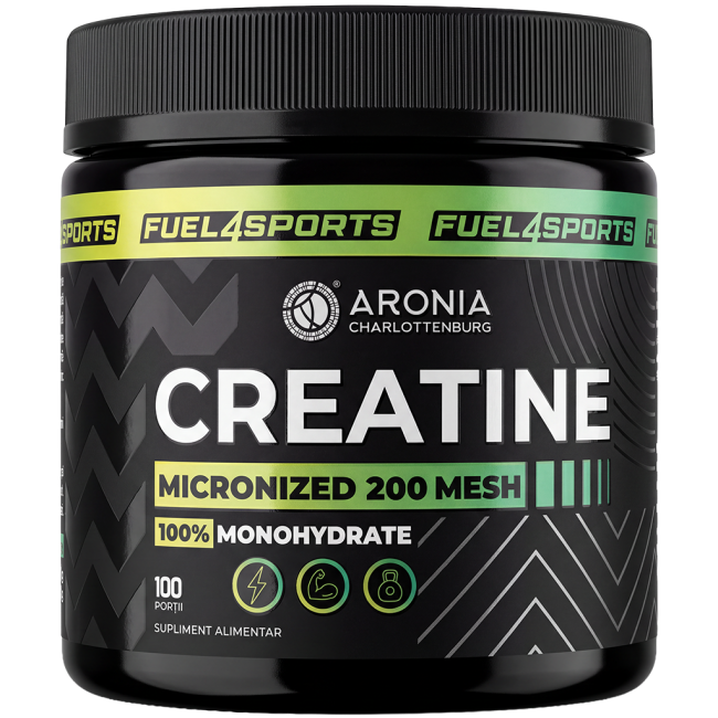Creatină Micronizată 200 Mesh, 100% Monohidrată – 100 de porții pentru forță, masă musculară și rezistență la efort