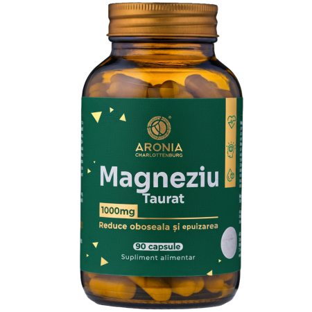 Magneziu Taurat la 1000 mg — 90 capsule pentru epuizare fizică și mentală, inimă și echilibru interior