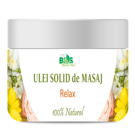 Ulei solid de masaj - Relax, cu efect calmant, linistitor, util in hiperactivitate, stres, tensiune, 100% natural, 150 ml
